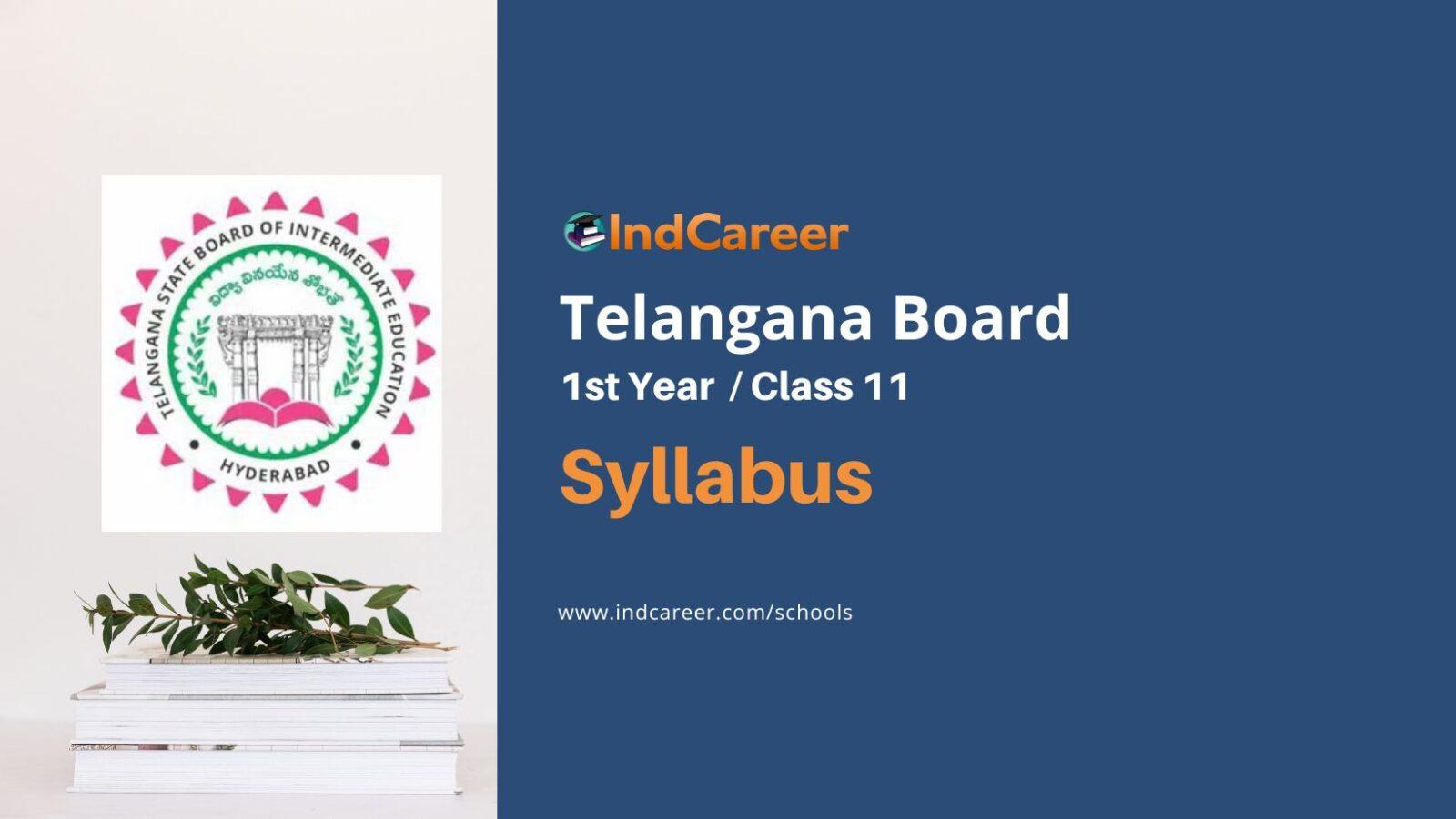 TS Inter 1st Year Syllabus