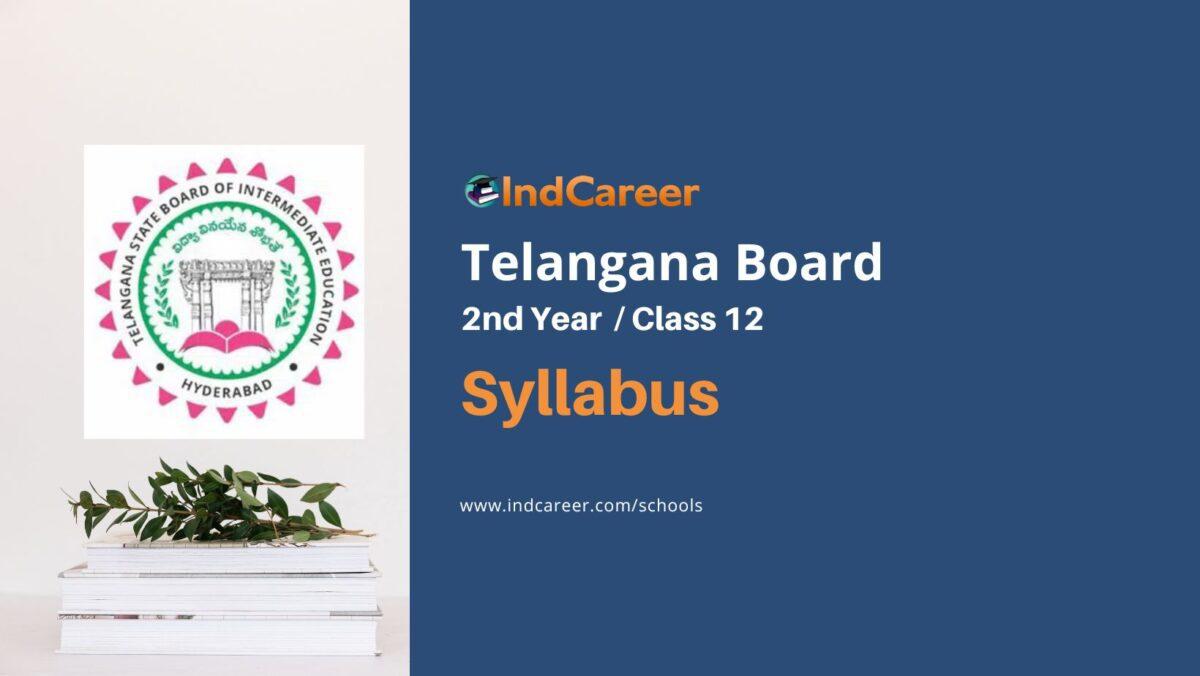TS Inter 2nd Year Syllabus: Telangana Board Class 12 Syllabus