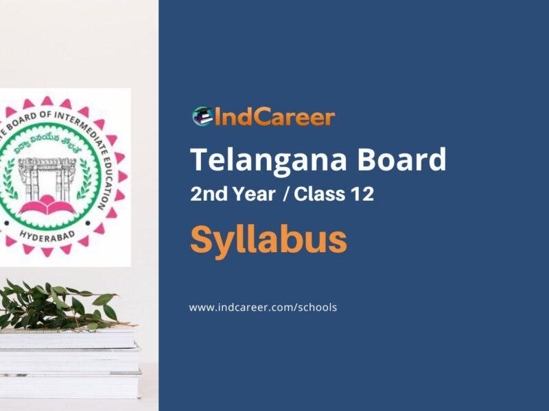 TS Inter 2nd Year Syllabus: Telangana Board Class 12 Syllabus