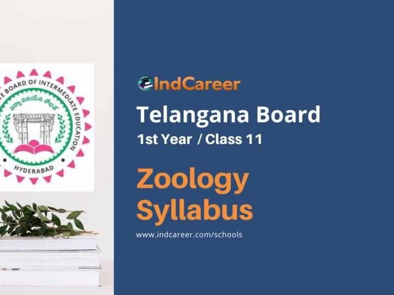 TS Inter 1st Year Zoology Syllabus: Download Telangana Board Class 11 Syllabus