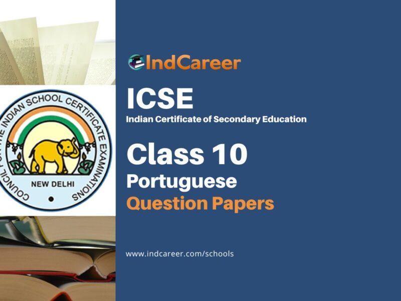 ICSE Class 10 Portuguese Previous Year Question Papers