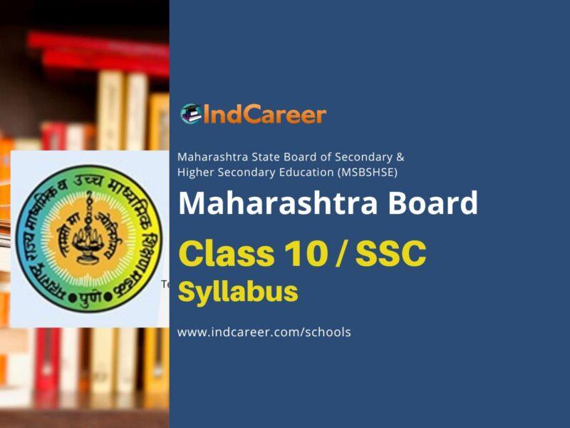 Maharashtra SSC Syllabus: MSBSHSE Syllabus for Class 10