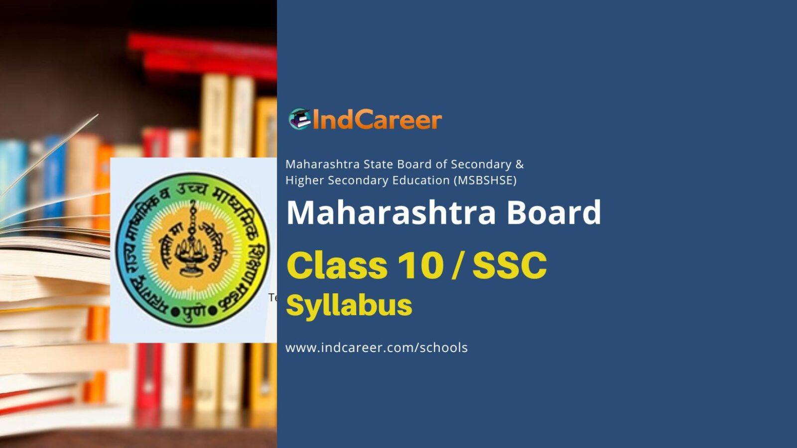 Maharashtra SSC Syllabus: MSBSHSE Syllabus for Class 10