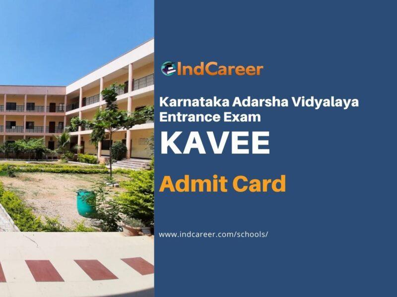 Karnataka Adarsha Vidyalaya Admission Hall Ticket