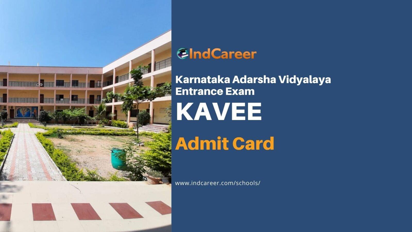 Karnataka Adarsha Vidyalaya Admission Hall Ticket