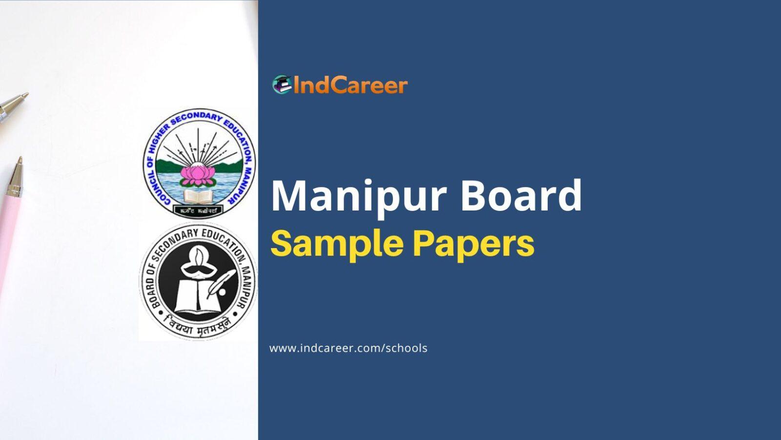 Manipur Board Sample Question Papers: Download BOSEM, COHSEM Model Papers