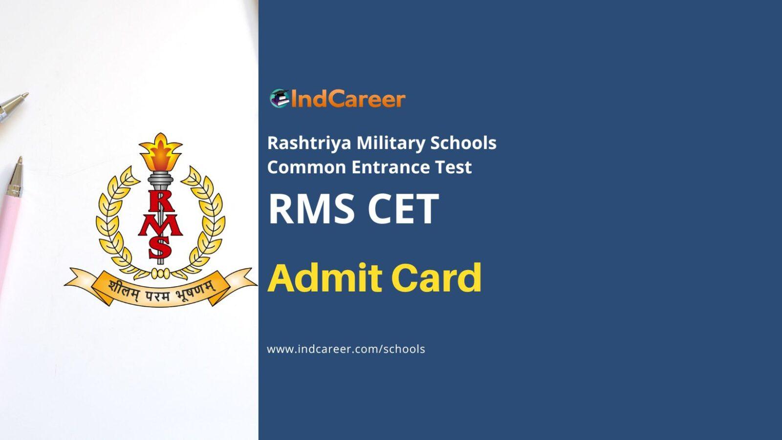 Rashtriya Military School Admit Card