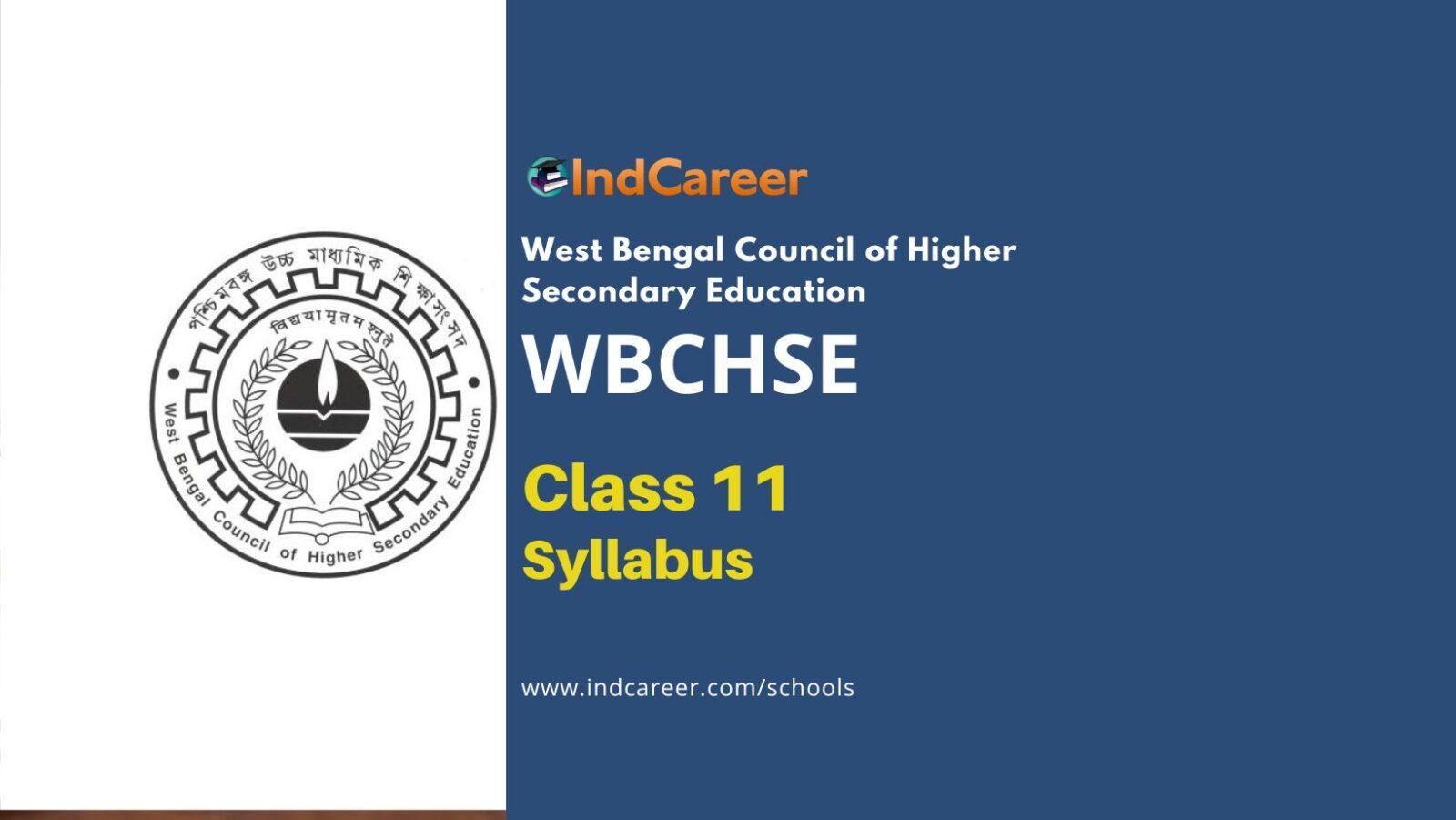 West Bengal Board Class 11 Syllabus WBCHSE Class 11 Syllabus