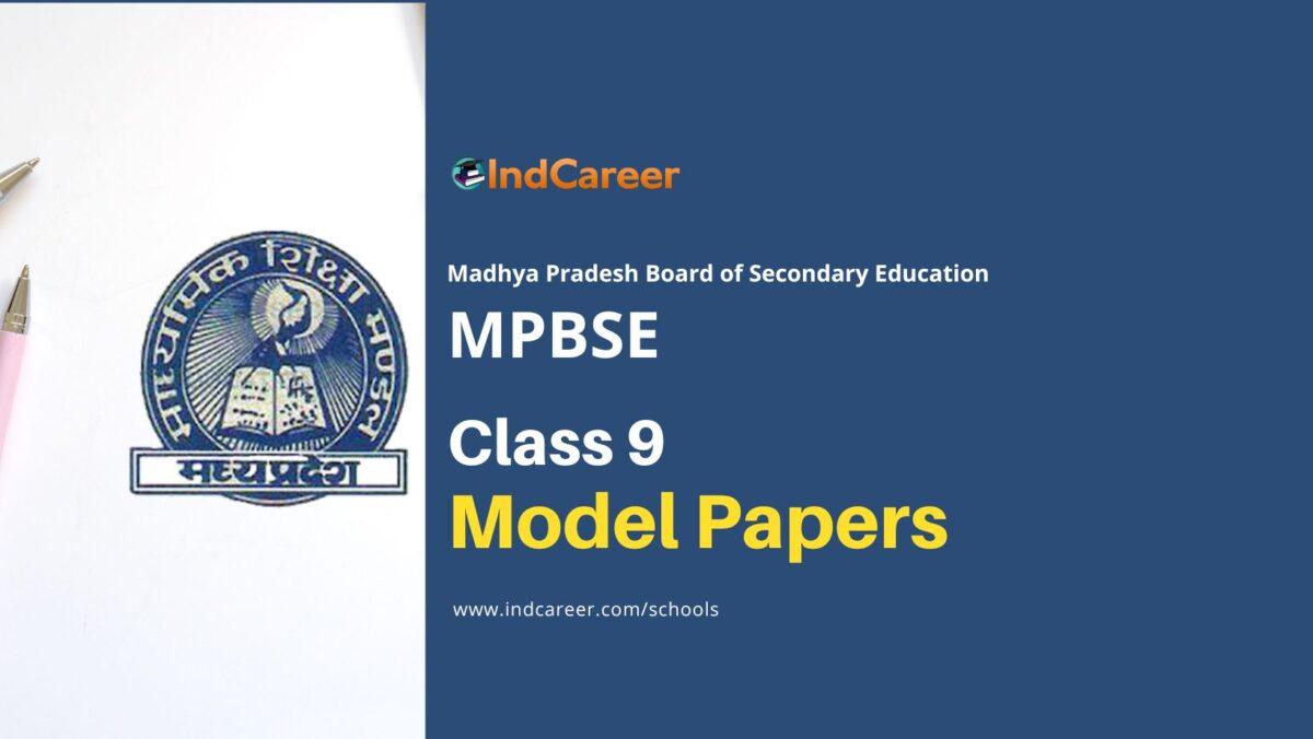 MP Board Class 9th Model Paper: Download MPBSE Class 9 Sample Question Papers
