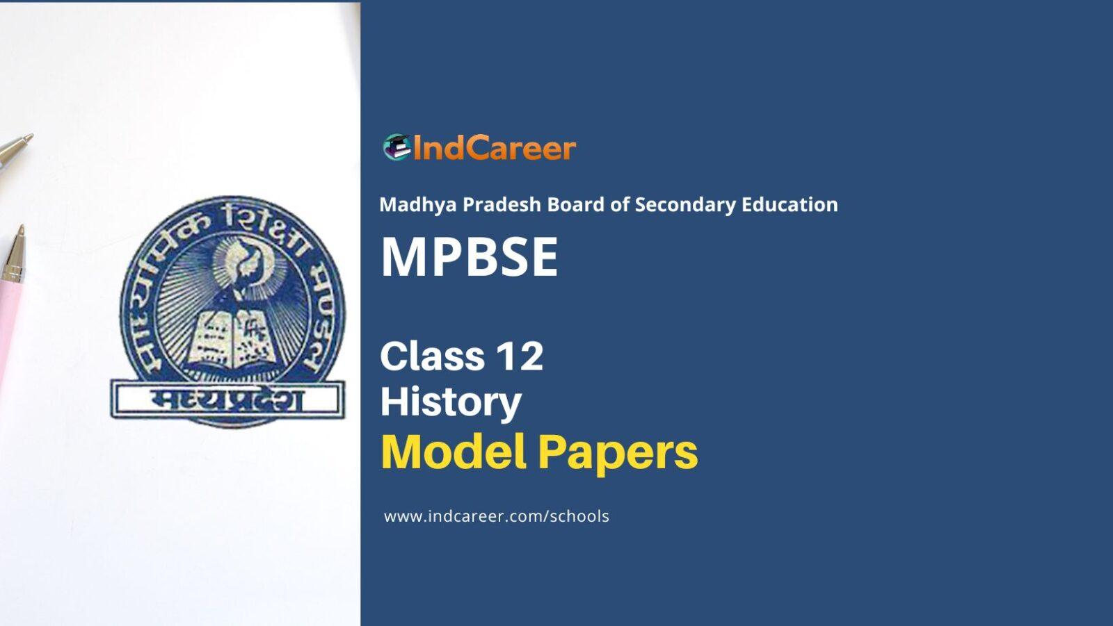 MP Board 12th History Sample Paper