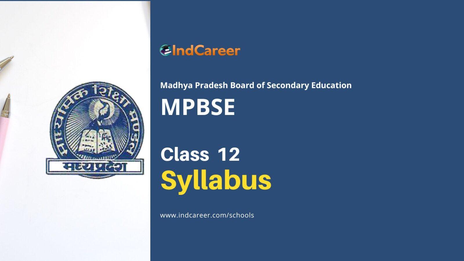 MP Board 12th Syllabus