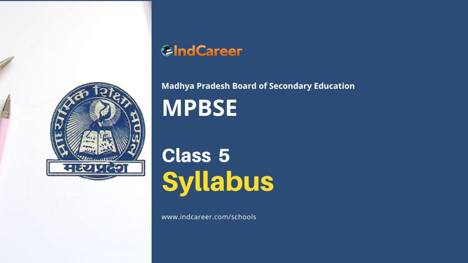 MP Board 5th Syllabus