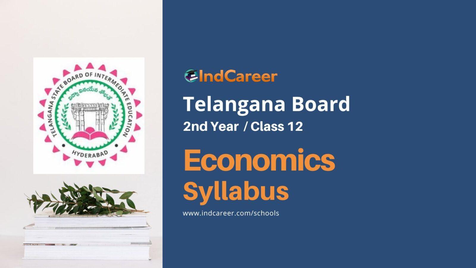 TS Inter 2nd Year Economics Syllabus: Download Telangana Board Class 12 Syllabus
