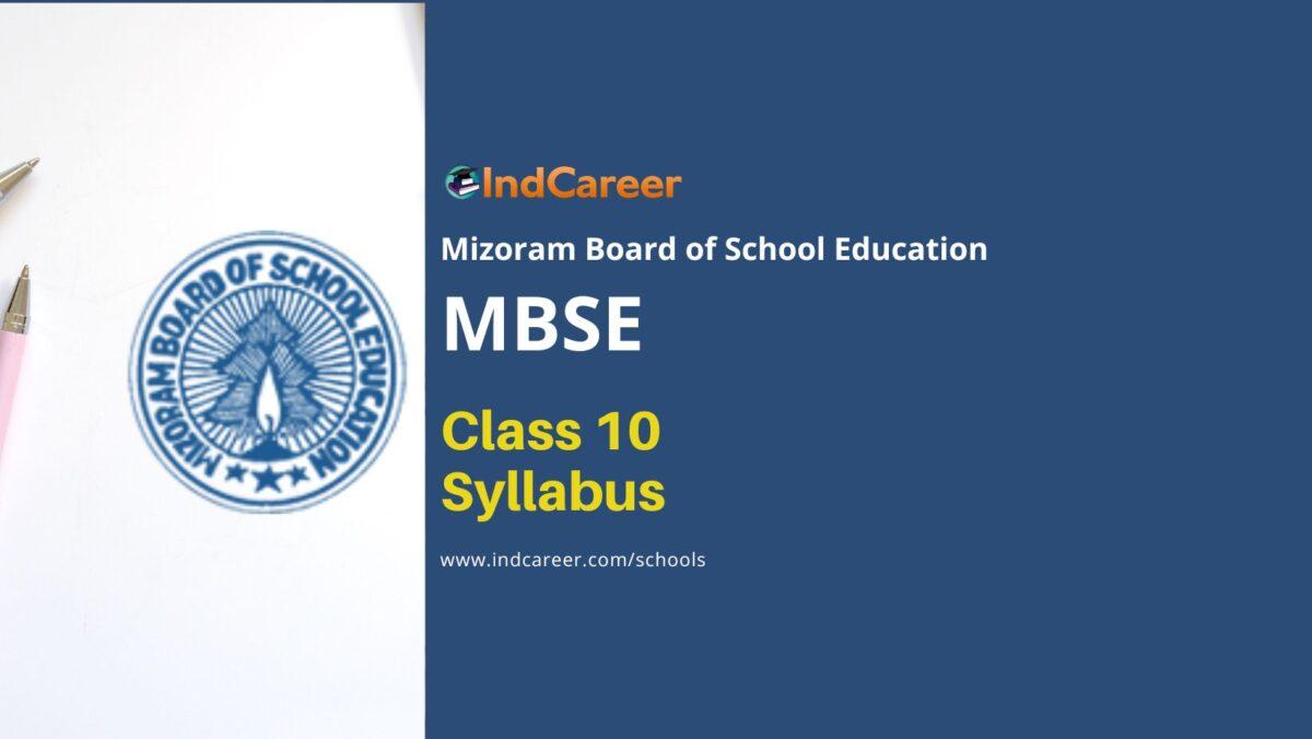 MBSE HSLC Syllabus: Mizoram Board Syllabus for Class 10