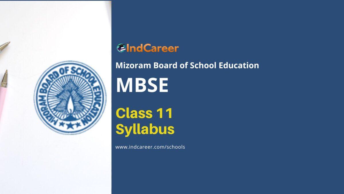 MBSE Class 11 Syllabus: Mizoram Board 11th PDFs