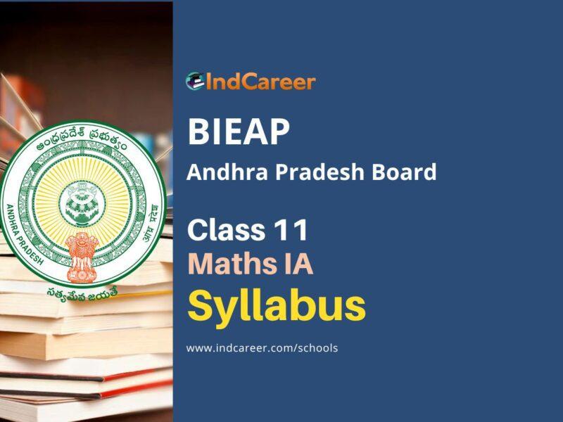 AP Intermediate 1st Year Maths IA Syllabus