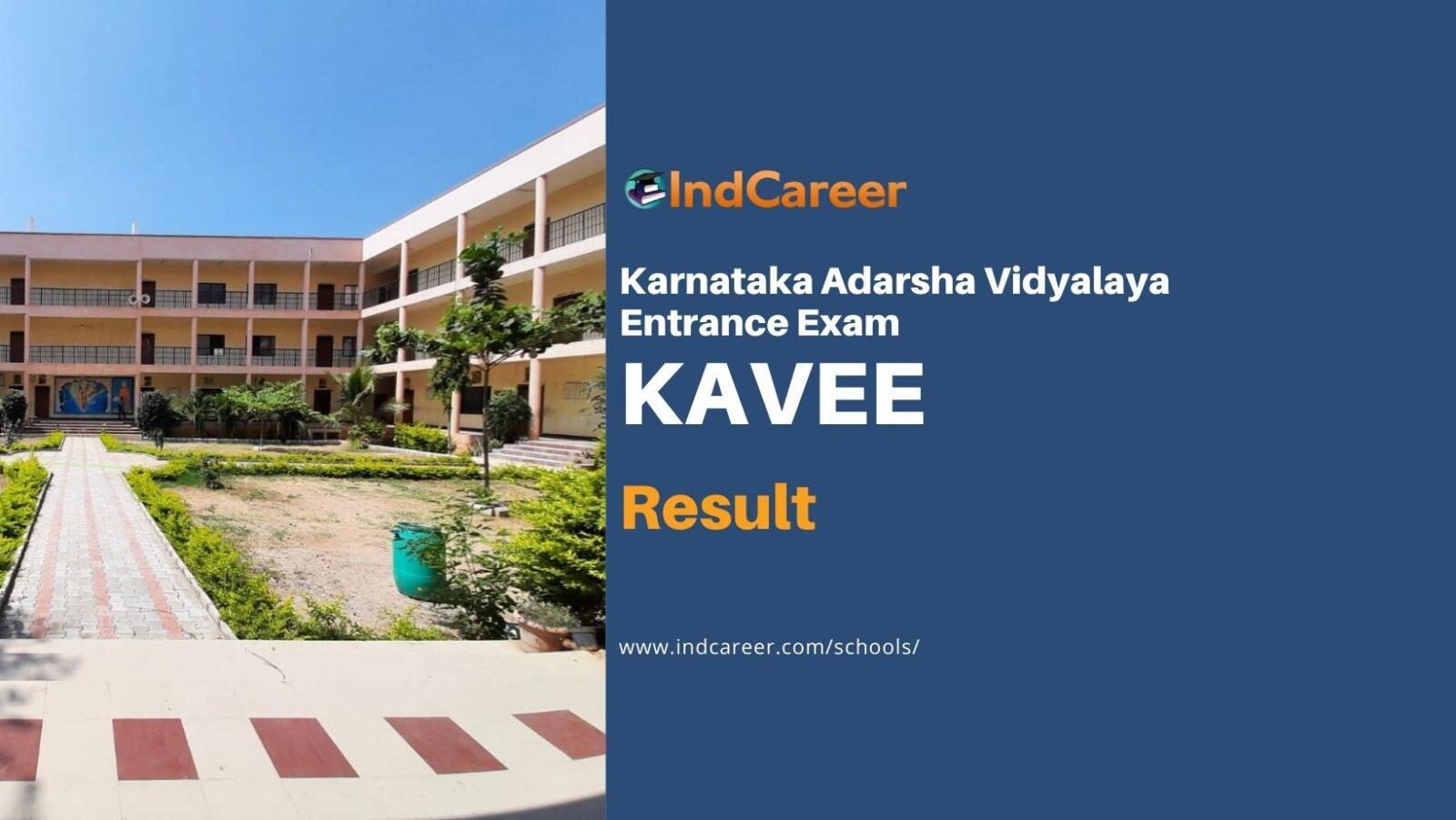 Karnataka Adarsha Vidyalaya Admission Result
