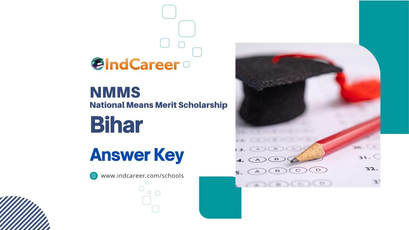 NMMS Bihar Answer Key: Download PDFs