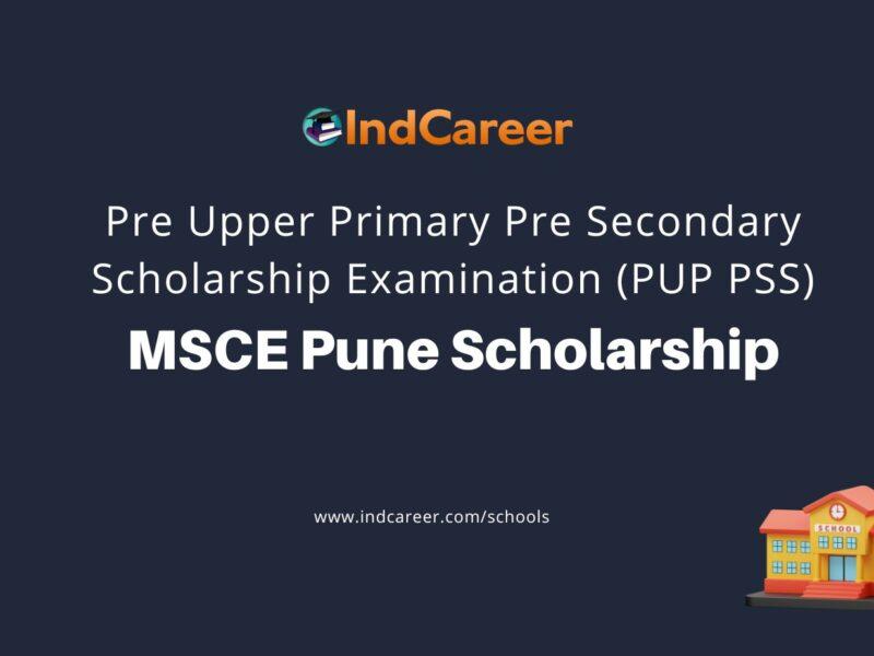 MSCE Pune Scholarship