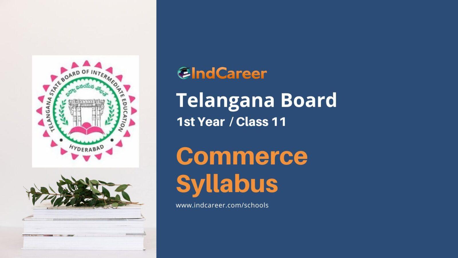 TS Inter 1st Year Commerce Syllabus: Download Telangana Board Class 11 Syllabus