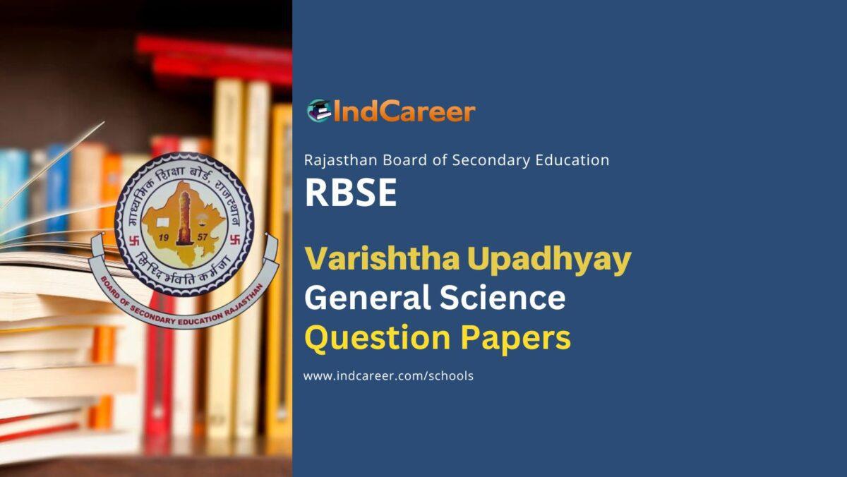 RBSE Varishtha Upadhyay General Science Question Papers