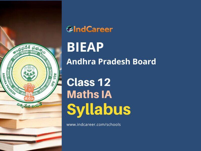 AP Intermediate 2nd Year Maths IA Syllabus: Download PDFs