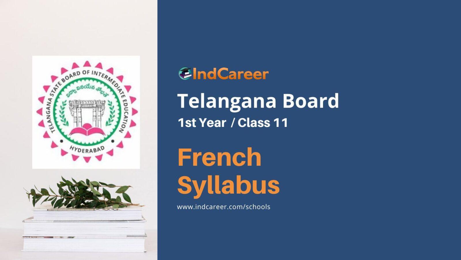 TS Inter 1st Year French Syllabus: Download Telangana Board Class 11 Syllabus