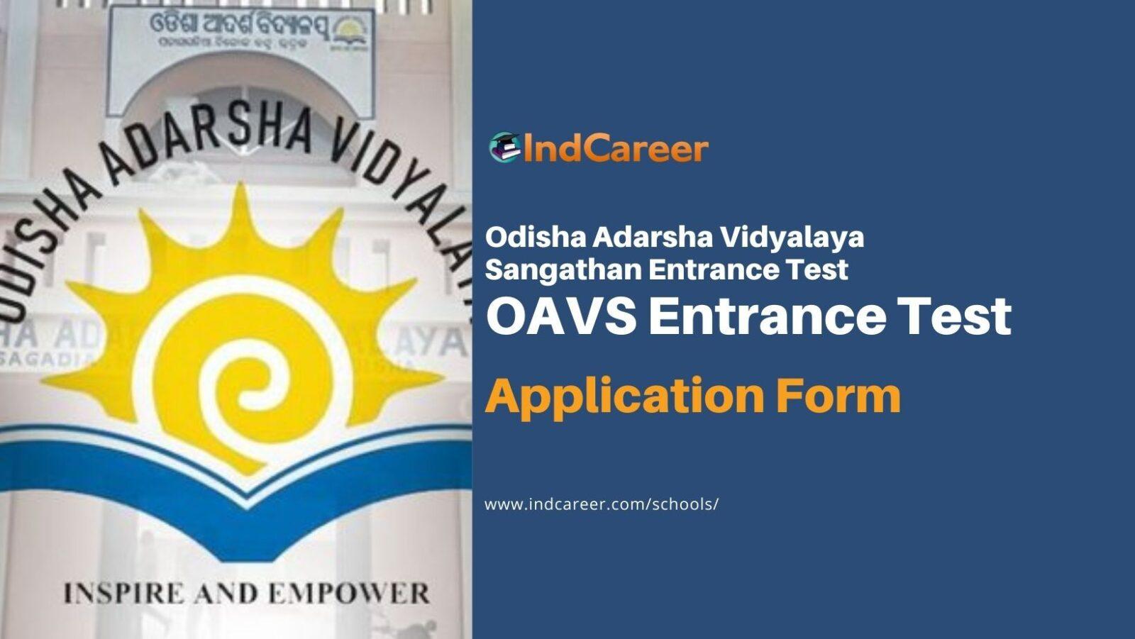 OAVS Admission Application Form: Last Date, Apply Here