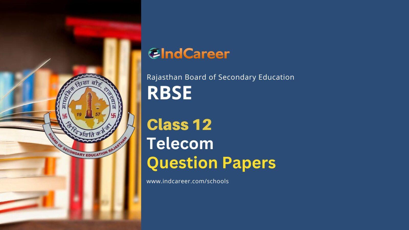 RBSE Class 12 Telecom Question Paper