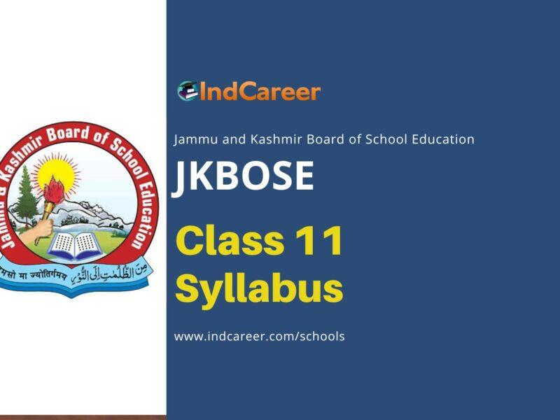 JKBOSE Class 11 Syllabus