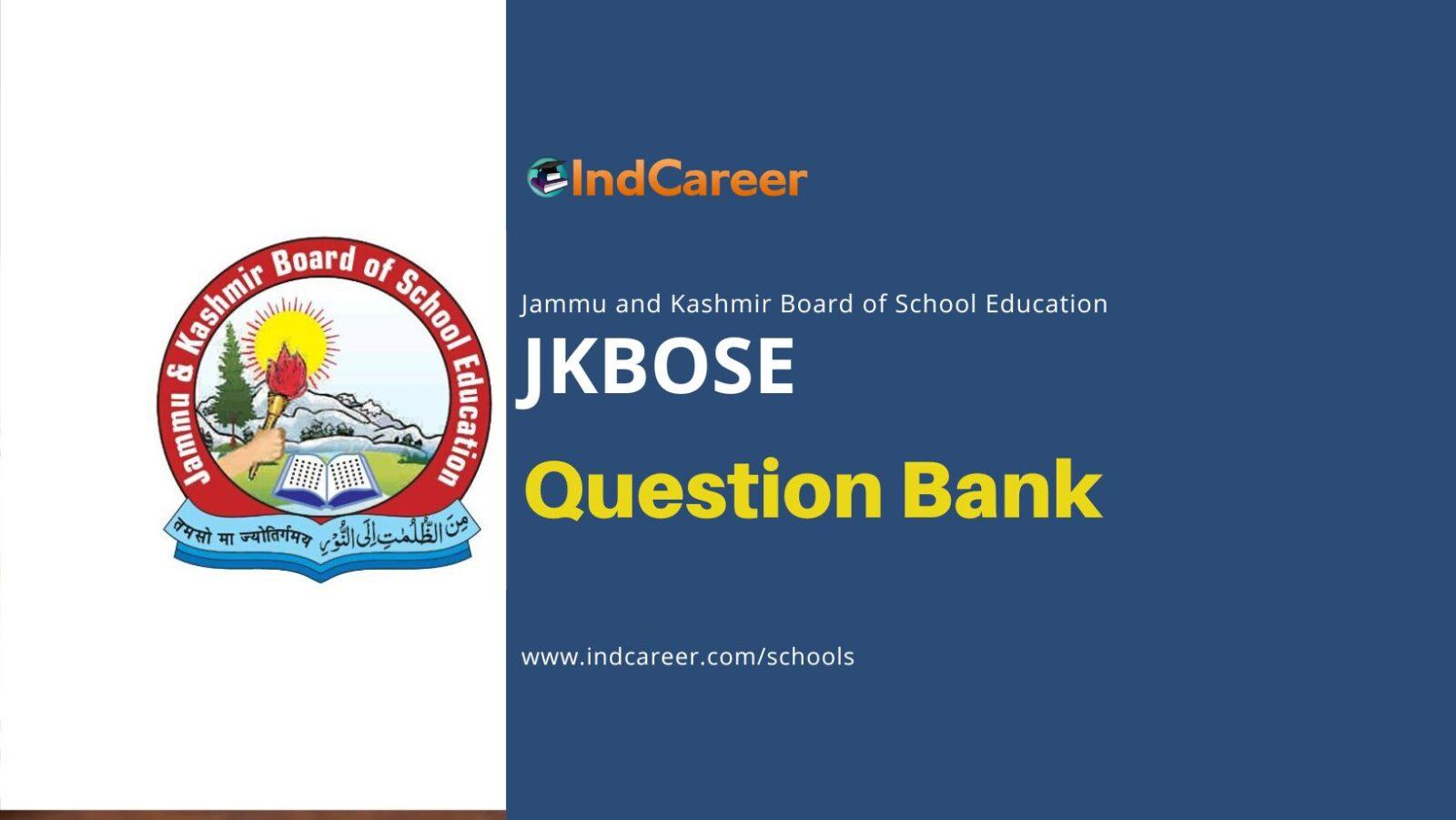 JKBOSE Question Bank