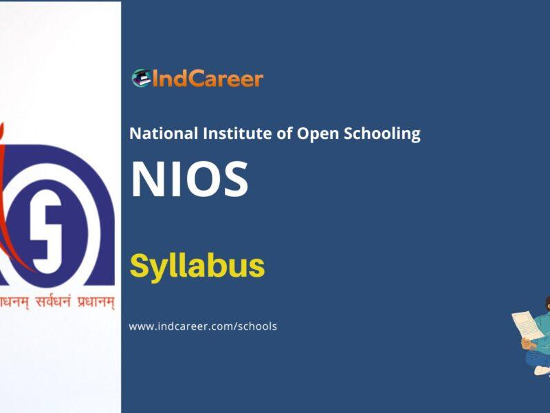 NIOS Syllabus: Download PDF for All Classes