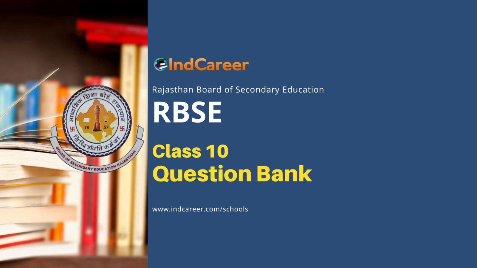 RBSE Class 10 Question Bank