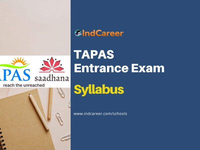 TAPAS Entrance Exam Syllabus