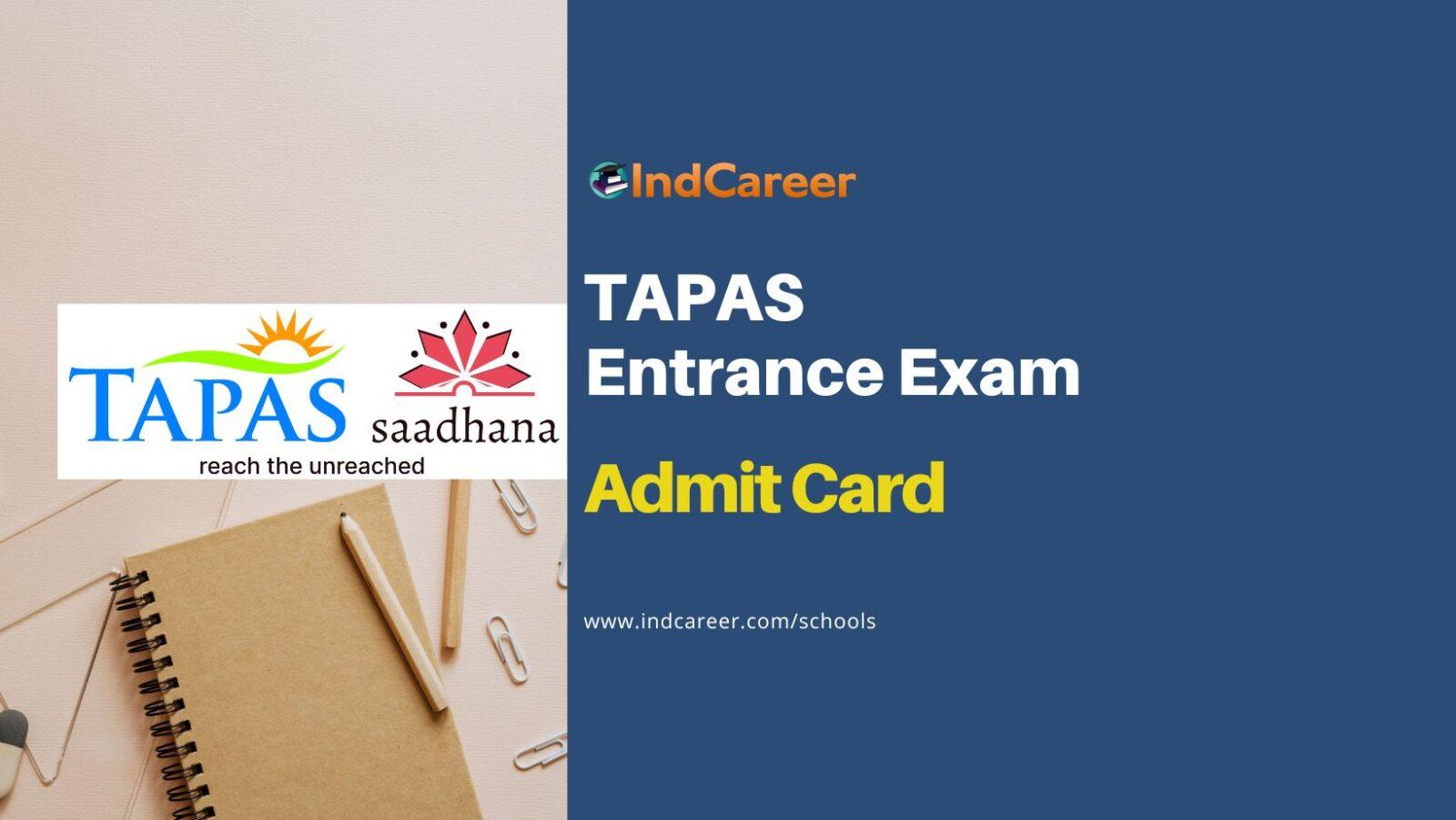 TAPAS Entrance Exam Admit Card