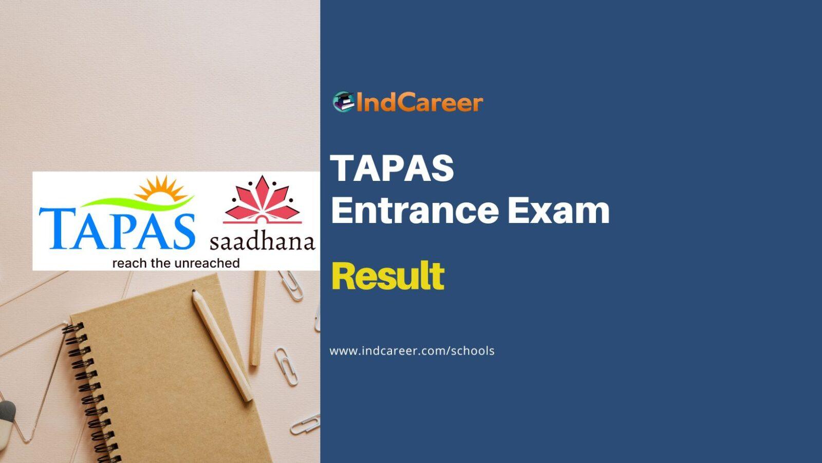 TAPAS Entrance Exam Result