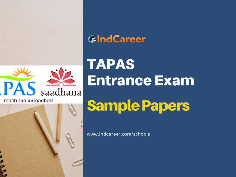 TAPAS Entrance Exam Sample Question Paper