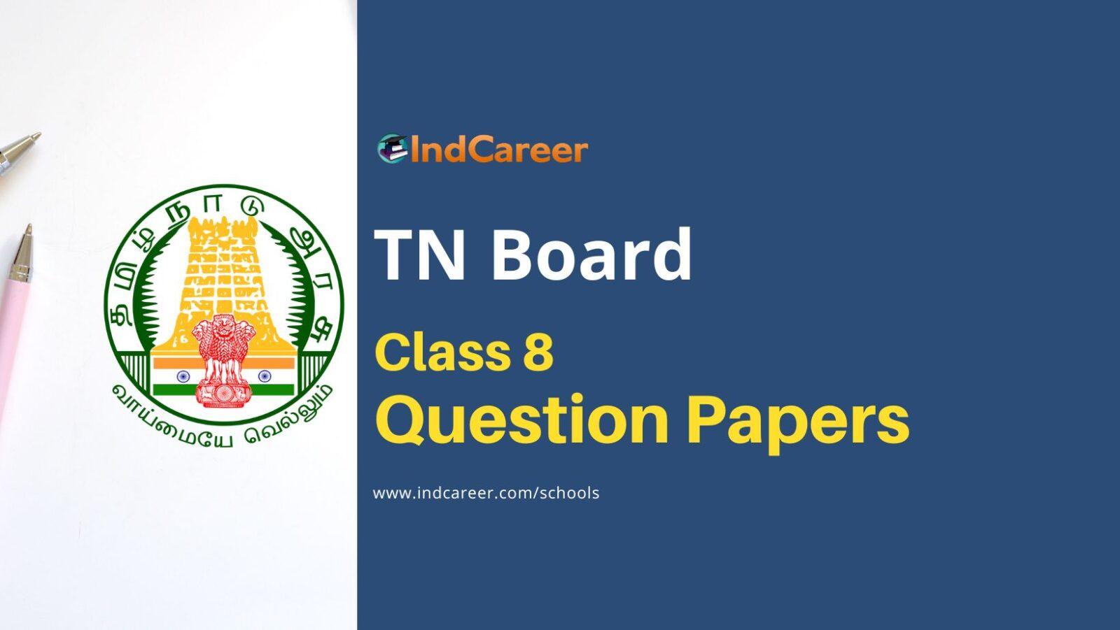 TN Class 8 Question Papers