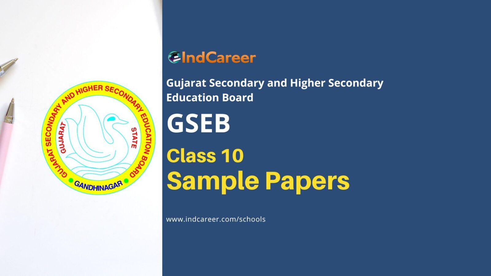 GSEB Class 10th Model Papers