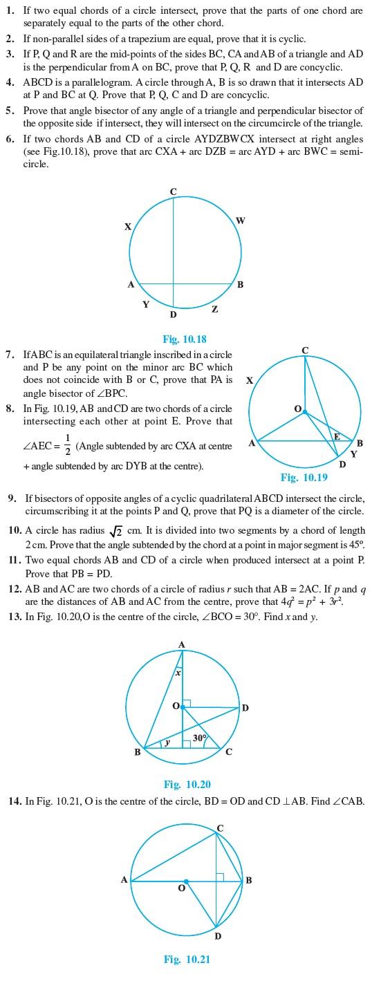 Class 9 Important Questions for Maths - Circles/