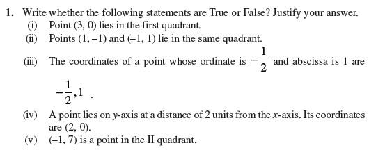 Class 9 Important Questions for Maths - Coordinate Geometry