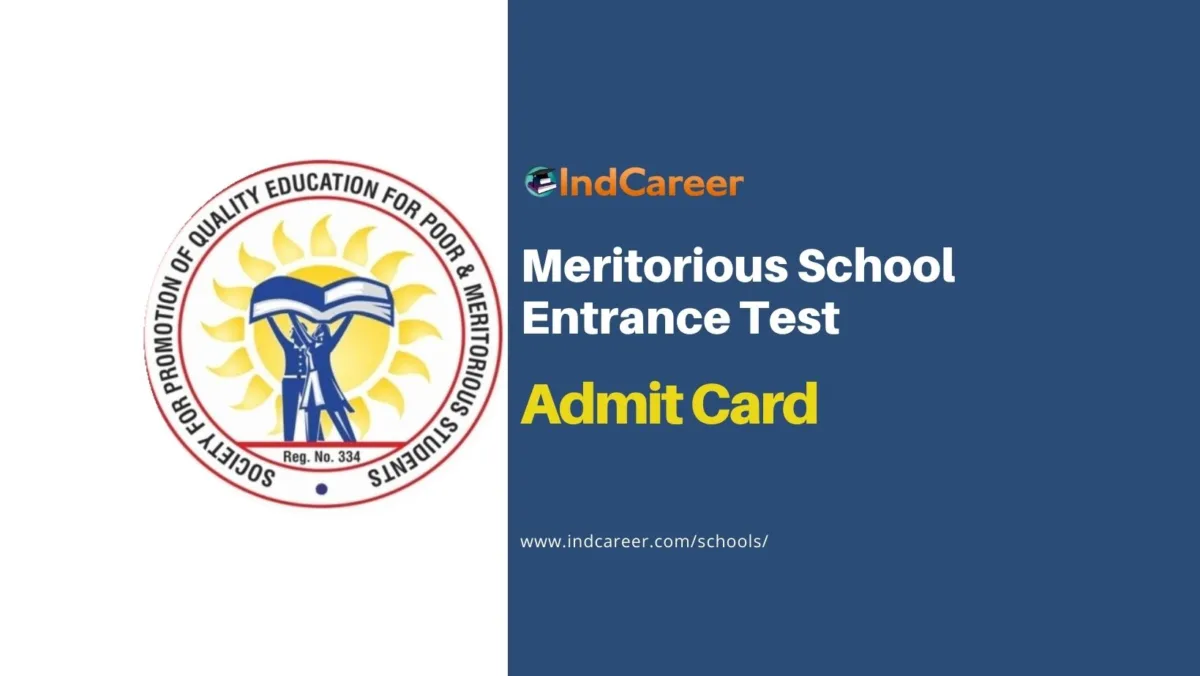 Meritorious School Admit Card