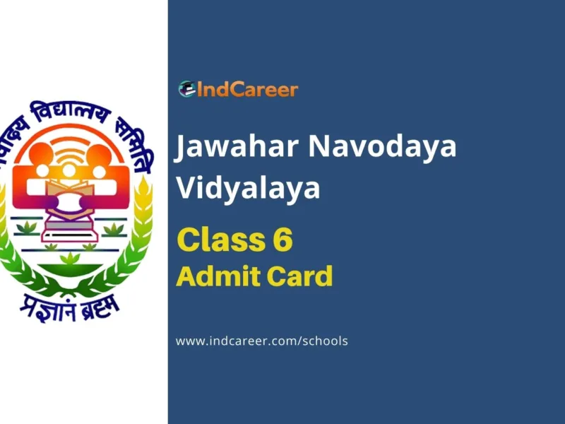 Jawahar Navodaya Vidyalaya Class 6 Admit Card