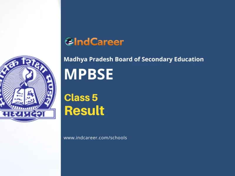 MP Board 5th Result: Check MPBSE Class 5 Results