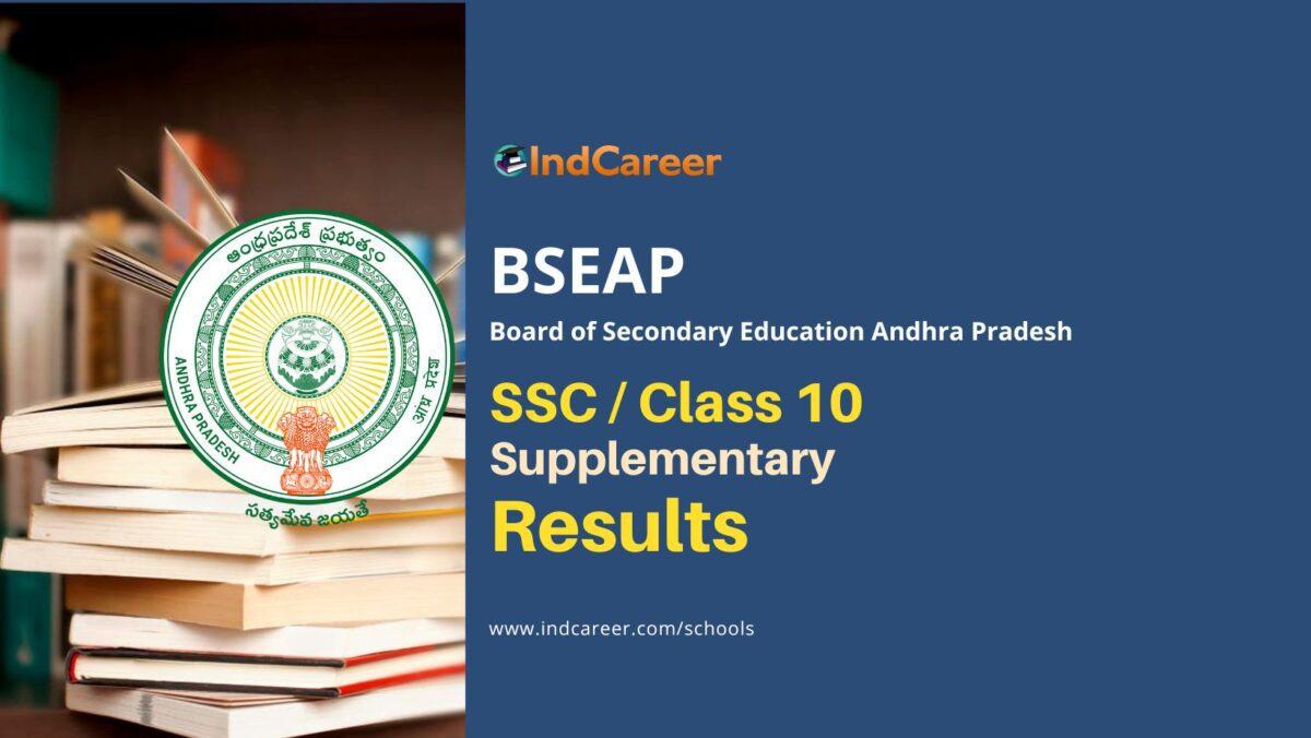 Ap ssc supplementary results 2024 check bseap 10th supply result