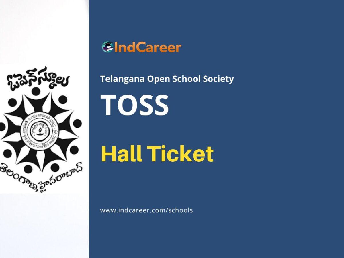 TOSS Hall Ticket: Download Telangana Open School 10th, 12th Hall Ticket