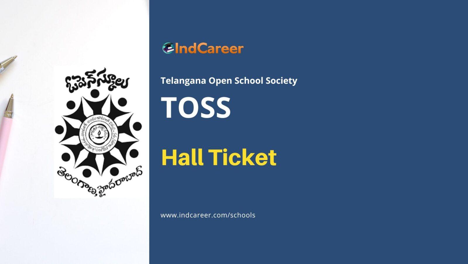 TOSS Hall Ticket: Download Telangana Open School 10th, 12th Hall Ticket