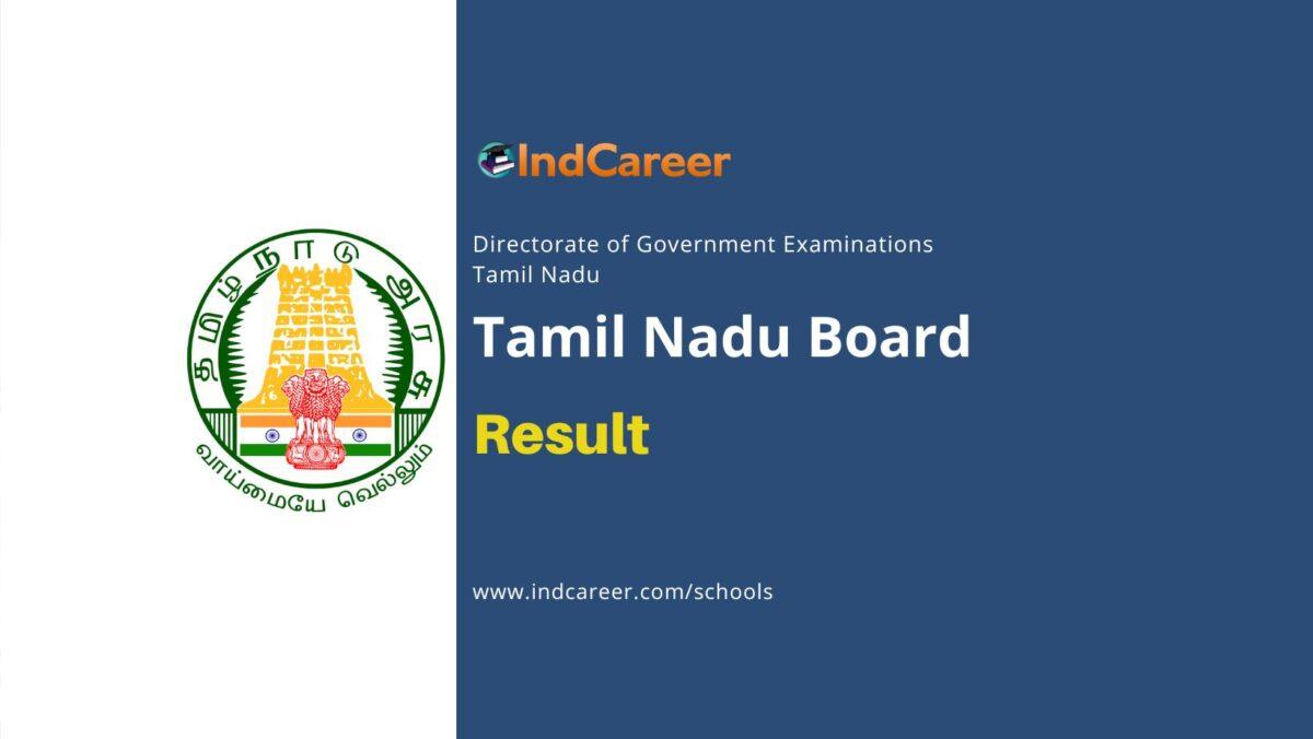 Tamil Nadu Board Result: Check DGE TN Result