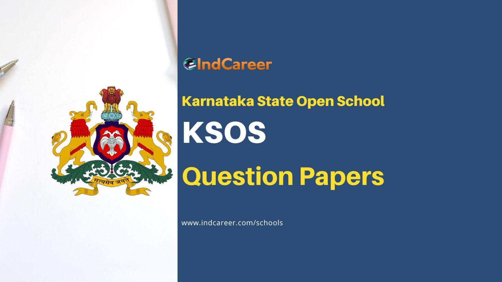 Karnataka Open School Previous Year Question Papers: Download SSLC, 2nd PUC Question Papers