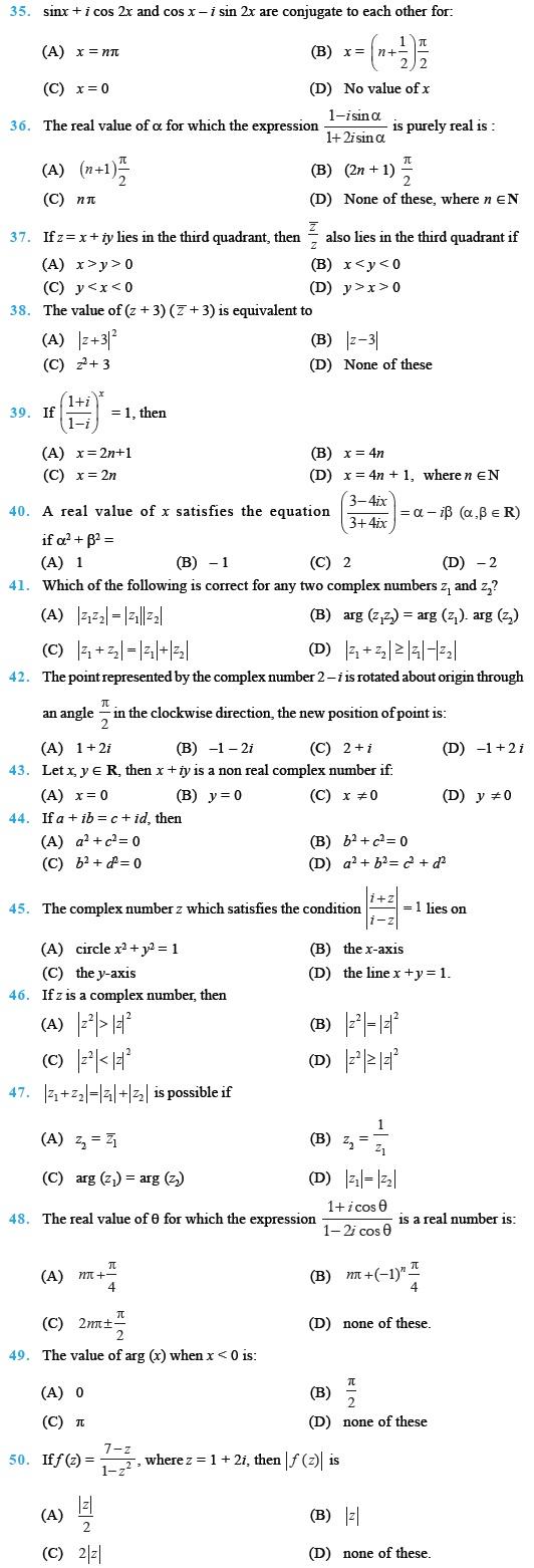 Complex Numbers and Quadratic Equations